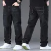 Męskie dżinsy dżinsy Męskie Largesised High Etym Denim Fabric odpowiednie dla ludzi z nadwagą Largesised Spodnie 45150 kg dżinsy Hombre szerokie nogi dżinsy Pantalon Hommel24