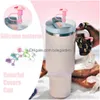 Manico da bevande st topper bere cup accessori per coppa sile punture riutilizzabili a prova di polvere per camminare campeggio campeggio per camion casa giardino cucina ote9v