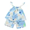 Giyim Setleri Kızlar Yaz Kolsuz Yumuşak Dokular Plaj Şortları ve Üstler Bebek SP99 için Set Eşleşmesi