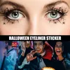 Tatuering Överföring Eye Shadow Tattoo Tillfälliga tatueringar Klistermärke Women Halloween Party Eye Makeup Stickers Face Waterproof Fake Tatto Eye Art 240427