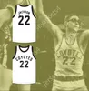 Nome personalizado Nome masculino Juventude/crianças Phil Jackson 22 Williston High School Coiotes Jersey White Basketball Top Stitched S-6xl