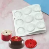 Moulds Round Silicone Mold Gear Shape Chocolate Decorating Mould DIY Origami Cake Mousse Molds Baking Accessories Reusable Tools