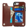 iPhone 15 Crazy Horse Pattern Pu Leather Case för XS Max