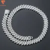 Custom Iced Out Cubaanse armband VVS Moissanite 925 Sterling Sliver Cuban Link Chain for Man Necklace