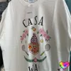 Casa Blanca Men T-shirts 2024SS Casablanc Shirt Casa T-shirt Men Femmes 1 Castle Graphic Tee Tee Tennis Club Tops Crewneck Sleeve Casa Blanca Man 423