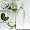 Hortensie künstliche Blüten Real Touch Latex 21 Zoll groß für Home Dekoration Braut Bouquet Hochzeit 3pcs 240422