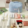 Cosmetic Bags Ins Travel Bag Portable Beauty Storage Toiletry Makeup Pouch Corduroy Zipper Girl Cases Box