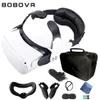 Bobovr M2 حزام هالة قابل للتعديل لـ Oculus Quest 2 تشتت الجاذبية المريح C2 Carryin Case For 2 Accessories 220509260f