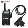 Аксессуары TS Tacsky Tactical PTT -адаптер U94 Ptt Kenwood Plug для Baofeng UV5R UV82 Radios Tactical Hearpet