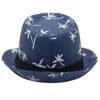 Geniş Memlu Şapkalar Kova Şapkaları Klasik Siyah Şerit Dekorasyon Str Fedora Hat İlkbahar/Yaz Tatil Plajı Panama Şapka Kadın Şapkası Hindistan Ağacı Seyahat Deseni C J240425