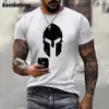 T-shirty męskie 2022 Najnowsza letnia gorąca sprzedaż Spartan Graphic Printed 3D T-shirt unisex swobodne O-Neck Short Slve Oversized T Shirts Ubrania T240425