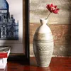 Vases Luxury Long Ceramic Vase Ikebana Abstract Design White Aesthetic Modern Chinese Decoration Chambres Vintage Home Decor