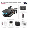 ZK20 NYA K101 MAX MINI DRONES 4K Dual HD Camera Optical Flow 3-sidigt hinder Undvikande Lokalisering RC Quadcopter Toys Gifts