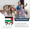 Tattoo Transfer 200-10pcs Water Transfer Sticker Vibrant Colors Palestine Flag Sticker Tattoo Stickers Palestine Face Arm Stickers 240426