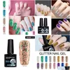 Nagelgel grossistmodeloner 10 ml 3d diamant glitter lack långvarig polsk uv led suak-off glod color lackers droppleverans otkkh