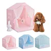 Cat Carriers Crates Houses Dog Shelter Mini Dog Cat Pet Princess Bed Pet Tent Nest Four Seasons Universal Löstagbart och tvättbart tält 240426