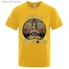 T-shirty męskie vintage namaste matka wyraźna zabawa T-shirty męskie damskie luźne luźne ubranie z krótkim rękawem Q240425