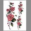Transfert de tatouage Autocollant de tatouage pour femmes Sticker de couverture de ventre de rose de poitrine 1 Taille de feuille 12-19 cm 240426