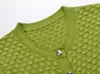 416 XXL 2024 Milan Runway Dress SPring Summer Sleeveless Green Sequins Crew Neck Womens Dress Fashion High quality YL