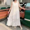 Robes décontractées d'été femme sexy robe longue taille V-cou en V
