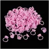 False Eyelashes 100Pcs Disposable Rings Ajustable V Shape Glue Ring For Extension Easy To Make Volume Fans Nail Art Adhesibve Holders Ota52