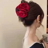 Klämmor franska rose hårkloklipp temperament elegant hårnål kvinnor prinsessor huvudbonad mode grepp klipp kvinnliga hår tillbehör y240425
