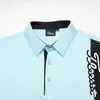 Summer Mens Polo Shirt Designer golf krótkie rękawowe T-shirt Outdoor Cycling Sport Ubranie Szybkie luźne szybkie oddychanie wilgoć w polo koszulę polo