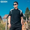 Polo's voor heren GXXH Zomer Polo Shirt Fashion Hoge kwaliteit 63% katoen 80-140 kg Casual mannelijk merk Kleding XXL-7XL