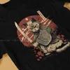 T-shirt maschile samurai katana giapponese classica maglietta speciale in stile samurai maglietta casual 100% cotone a caldo vendela ff maschile t240425