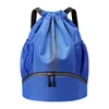 Skolväskor Sports dragsko ryggsäck Sträng simväska med skorfack och våtbesätt ficka för kvinnor män sovplatta