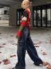 Kadın Tişörtleri Vintage Striped Sırtsız T-Shirts Kadın Moda Gevşek Eğlenceli Genç All-Mwatch Chic Örme Üstler Kızlar İçi Çıkış