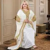 Abbigliamento etnico 2 pezzi set abayas per donne dubai lussuoso abito di moda musulmano nero boubou caftan marocine