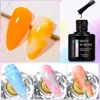 Nail Polish MEET ACROSS Blossoming Gel Nail Polish Watercolor Smook Effect Nail Art Transparent Soak Off UV Gel Nail Art Painting Varnish Y240425