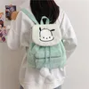 Ins kawaii mon mélodie kuromi en peluche sac à dos haute capacité caricaturé anime sac sac girl girl