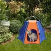 Porteurs de chats caisses abrites de grande tente de chien polyester chien extérieur de camping tente pliable de camping.