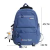 Backpack Fashion High School Bookbag For Girl Boy Nylon Rucksack Men Schoolbag Women Shoulder Bag Travel Black Mochila