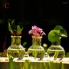 Vasos vaso de flor nórdica vidro panela de vidro casa decoração de desktop design conectado design de casamento de casamento arranjo de peça central