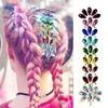 Transfert de tatouage Festival DIY Stickers pour visage Haar Decoration Gems Stickers Head Decoration Autocollants Crystal Tijdelijke Tatouage 240426