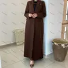 Men's Suits Luxury Muslim Abaya Women Single Breasted Notch Lapel Elegant Female Blazer Business Evening Office Outfits 1 Piece Jacket