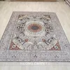 Carpets 8'x10 'Persian Home Decoration tapis en soie conception de tapis oriental fait à la main (YHW627B)