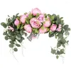 Decorative Flowers Christmas Arch Wreath Hanging Garland Festival Theme Multi-purpose For Home Wedding Wall Door