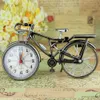 Desk Table Clocks Cool Luxury Creative Retro Novelty Bicycle Model Alarm Clock Desk Home Bedroom Decoration Stand Clock Gift