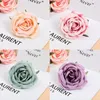 Flores decorativas Diy Rose Artificial Silk Simulation Flor Head Day Day Supplies