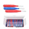 Escova de dentes 100pcs/lot higiene dental fixo macio bastão de dentes de dente de dentes limpando utensílios de dente