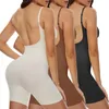 Low Rücken nahtloser Bodysuit Shapewear Frauen Mesh Butt Lifter Glattes Körper Shaper Rückenfreie Schlankscheide Flat Bauch Korsett 240425