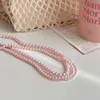 Swarovski Pendant Pearl Necklaces Instagram Bloggersame High-end Female Autumn And Winter Shi Family Round Pearl Necklace Collarbone Chain