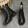 Boots Russie Hiver Génétique en cuir Femmes laine Faute de neige chaude plate-forme zippe noire Black Beige Motorcycle