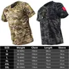 Taktik Tişörtler Mege Mens Taktik Kamuflaj Çok Cam T-Shirt Hızlı Kurutma Askeri Savaş Kamuflaj Kısa Kollu T-Shirt Av Takımı 240426