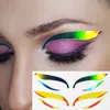 Tattoo-overdracht dubbele ooglijnstickers glitter eyeliner sticker set waterdichte herbruikbare oogmake-up zelfklevende sticker schoonheidsaccessoires 240427