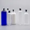 Garrafas de armazenamento 14pcs 500 ml plástico cosmético com tampas de alumínio prateado lotes corpora